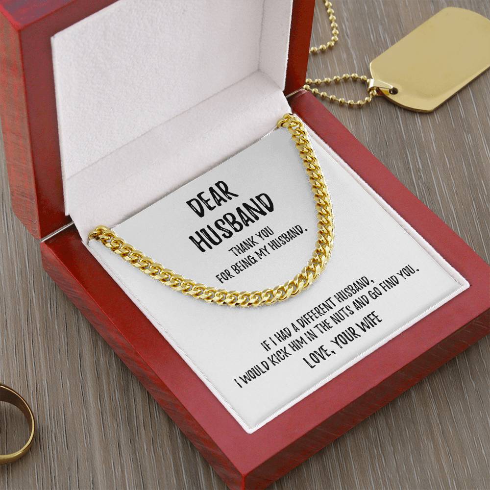 Dear Husband | Cuban Link Chain