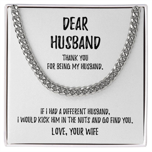 Dear Husband | Cuban Link Chain