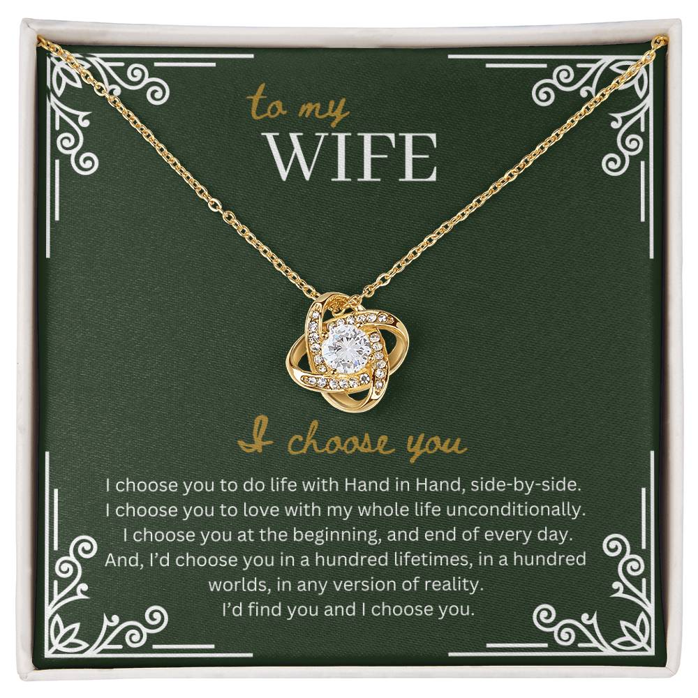 To My Wife | Love Knot Necklace