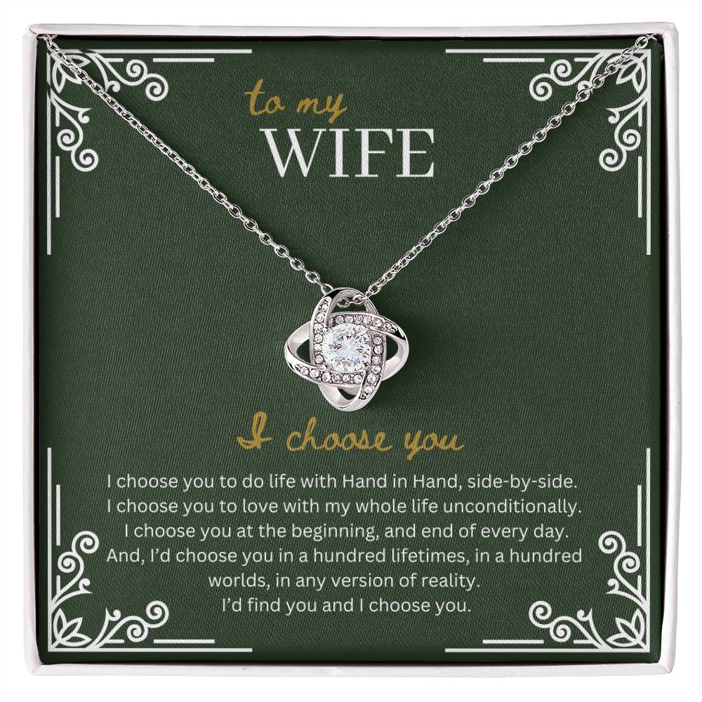 To My Wife | Love Knot Necklace