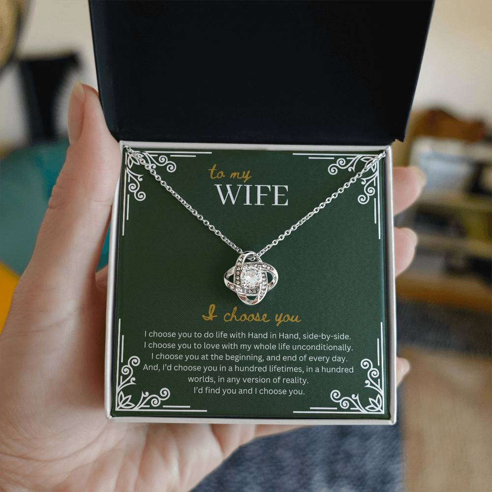 To My Wife | Love Knot Necklace
