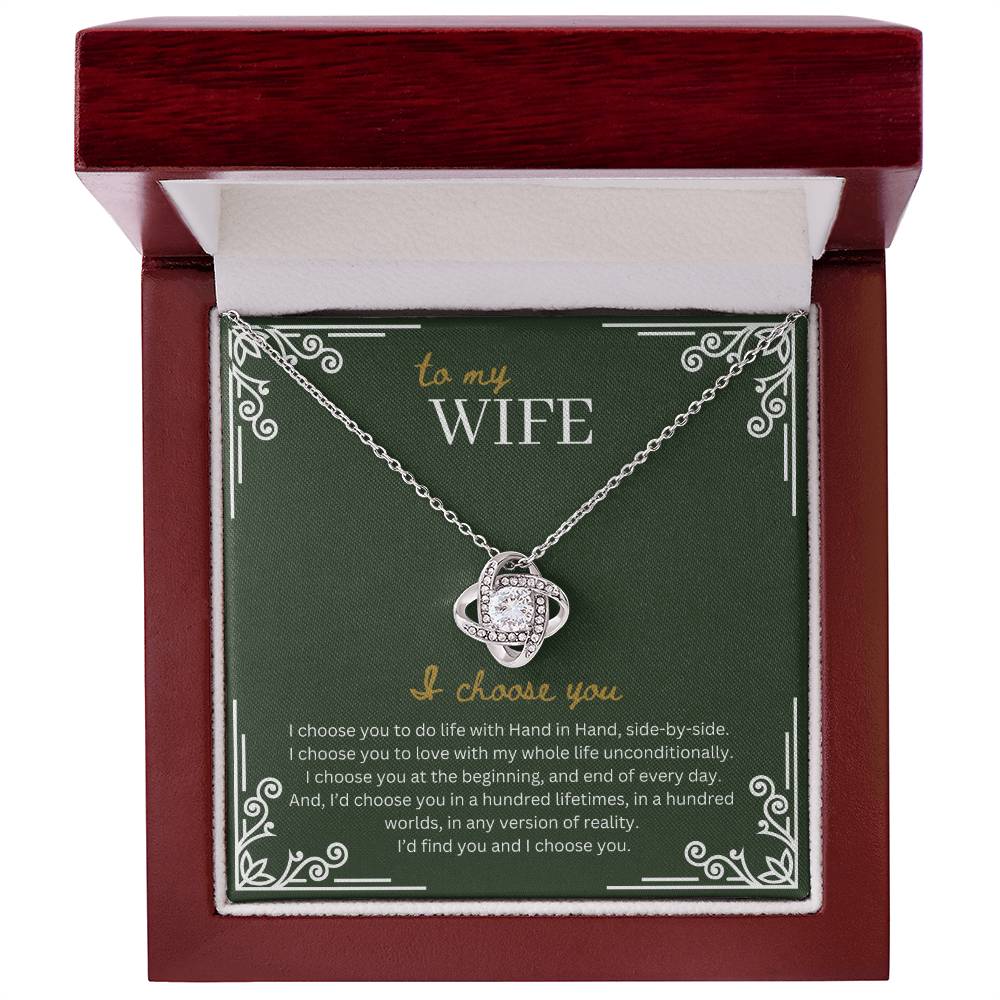 To My Wife | Love Knot Necklace